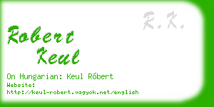 robert keul business card