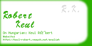 robert keul business card
